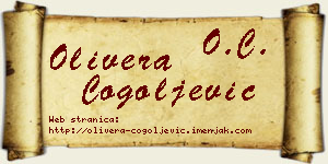 Olivera Cogoljević vizit kartica